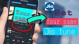 How to set your name as jio tune