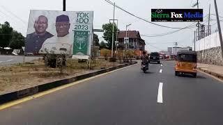 Beautiful Road in Freetown, Sierra Leone. Willberforce to SS Camping Imatt #follow#currentupdates