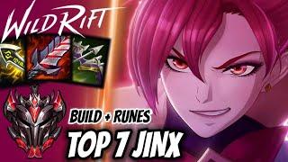 Wild Rift Top 7 Jinx - Grandmaster Full Ranked