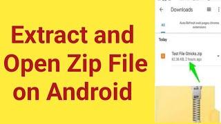 how to open Zip file on Android | how to extract zip file on Android