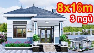 MẪU NHÀ CẤP 4 MÁI NHẬT ĐẸP NHẤT VỊNH BẮC BỘ CÓ 3 NGỦ 1 THỜ CHO NĂM 2024