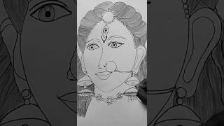 maa sakti ji  ki easy drawing.    laltiart