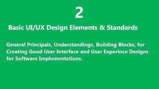 UI UX Design Elements and Standards