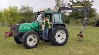 Valtra 6550 4WD Tractor with FMV 420 timber crane and rotator grapple 21791