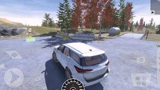 Fortuner offroad driving skills high graphics mobile game delievering tires