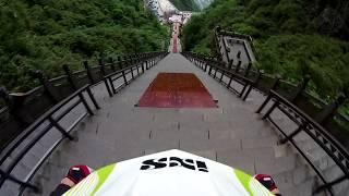 Craziest Stairs Downhill Ever! 999 Steps in 30 Seconds.