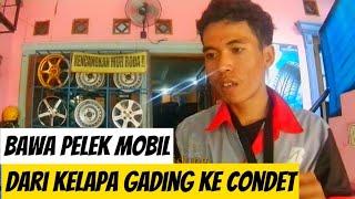 Pertama kali‼️Bawa pelek mobil, dari Kelapa Gading ke Condet