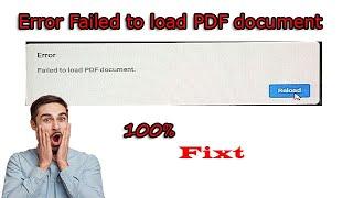 Error Failed to load PDF document