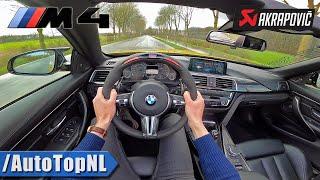 BMW M4 WIDEBODY | AKRAPOVIC STRAIGHT PIPE | *INSANELY LOUD* POV by AutoTopNL