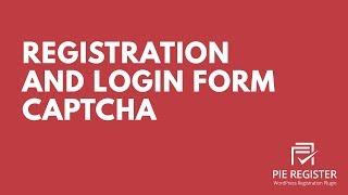 Registration and Login Form CAPTCHA | WordPress Registration Plugin Feature