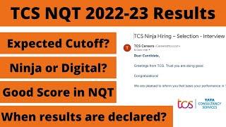 TCS NQT cutoff 2023 || TCS NQT Interview Mail || TCS NQT Result
