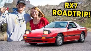 Road Tripping My New RX7 Across the Desert! *JDM Roadtrip*