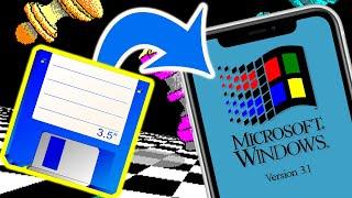 Installing Windows 3.1 on an iPhone From Floppy Disks!