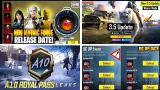  Bgmi New A10 Royal Pass | Bgmi Next Mythic Forge | M4 Glacier  & Next Uc Bonus | 3.5 Update Bgmi