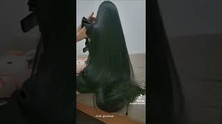 Very Long & Thick Hair #longhair #hairjob #hairlover #Hairjob