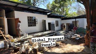 Precast concrete walling for homes and partioning