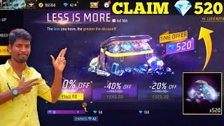  520 LESS IS MORE  FREEFIRE 7TH ANNIVERSARY LESS | FREEFIRE NEW LESS IS MORE EVENT TAMIL
