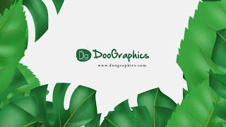 Free Logo Animation After Effects Templates | Nature Tropical Leaves Logo 02