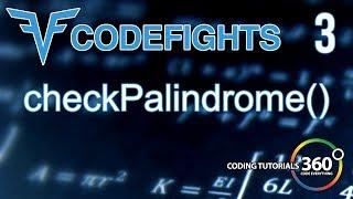 CheckPalindrome | CodeFights Intro Algorithm JavaScript Solution and Breakdown