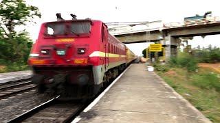 130 KMPH! High Speed Blasting Full Utkrisht Rake #shorts | AVK Trainzone