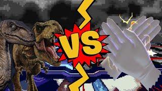 M.U.G.E.N Battles | T-Rex/Velociraptor vs Master Hand/Crazy Hand