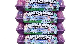 Hatchimals CollEGGtibles Season 4 One Dozen Packs Surprise Egg Unboxing Toy Review