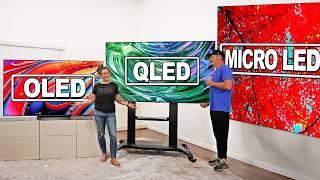 TV Types Explained - QD-OLED, MiniLED, OLED,  & MicroLED