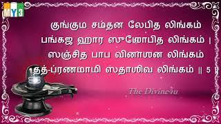 Lord Shiva Songs   Lingastakam   Tamil Lyrics