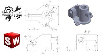 SolidWorks Practice Exercises for Beginners  -  Exercise 4