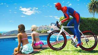 SPIDERMAN Water Ragdolls | GTA 5 Jumps/Fails #8 (Euphoria Physics | Funny Moments | Ragdoll)