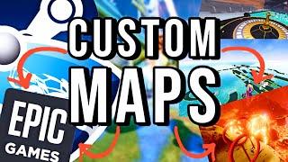 Play WORKSHOP/CUSTOM MAPS in EPIC GAMES Rocket League (NEW 2023) | How To DIY