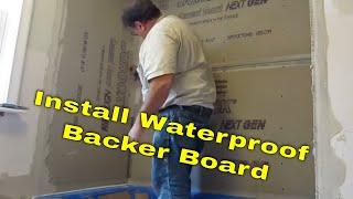 How to Install and Waterproof CEMENT BOARD tub area