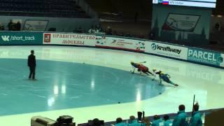 Victor An, KNOCH, NIKISHA, KRUEGER. Short-Track ISU World Championship 2015 1000m Men