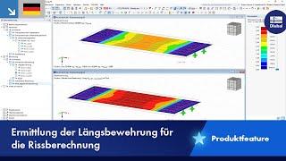 Ermittlung der erforderlichen Längsbewehrung für die direkte Rissberechnung