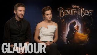 Emma Watson & Dan Stevens Tell All About Beauty & Beast Wrap Part | Glamour UK