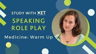 Speaking Role Play (Medicine): Warm-Up