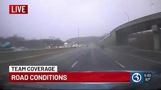 Tracking heavy rain and wind that could impact drivers