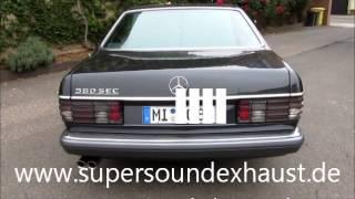 Mercedes Benz W126 560 SEC Coupe Edelstahl Sportauspuff Sound von supersoundexhaust.de