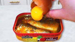 SARDINES and Eggs Tastier Than Meat! Quick, Easy and Delicious Breakfast in Minutes