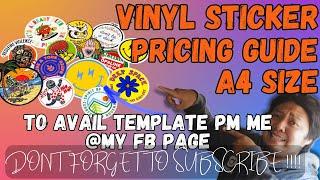 PRICING GUIDE FOR VINYL STICKER PRINTING BY SAITV THE FAKE GURU | PRINTING BUSINESS GUIDE (NO.292)