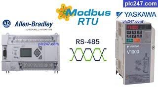 MicroLogix 1400 "Modbus RTU" Yaskawa V1000 Tutorial