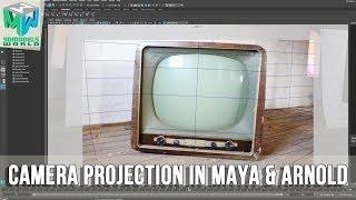 How to Create Camera Projection in Maya and Arnold Tutorial Must Watch