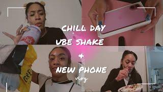 Chill day, Ube Shake &  New phone| Vlog