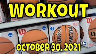  Basketball Shopping & Workout | Wilson NBA Forge Blue Grey Basketball | October 30, 2021