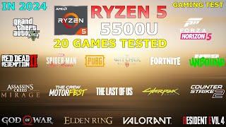 Ryzen 5 5500U Vega 7 : Test in 20 Games in 2024 - is it good for Gaming?