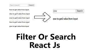 Filter Specific Word from Array of Object  in React Js || Search Word from in React Js