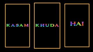 Khuda Ki Kasam Song Xml||Aftermotion Video Editing||Black Screen New Text Effect||Khushboo Tech