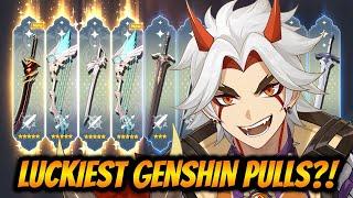 MY LUCKIEST PULL EVER BY FAR..!! - ARATAKI ITTO & REDHORN STONETRESHER PULLS - Genshin Impact