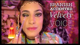 ASMR Makeup & 1960s Haircut  Slow & Gentle Spanish Accent  Soft Spoken to Whisper  4K