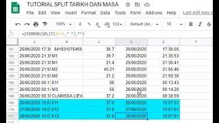 SPLIT DATE AND TIMES AT SPREADSHEET : EASY TO CONTROL DATE RANGE OR TIMESTAMP ON YOUR DATA STUDIO